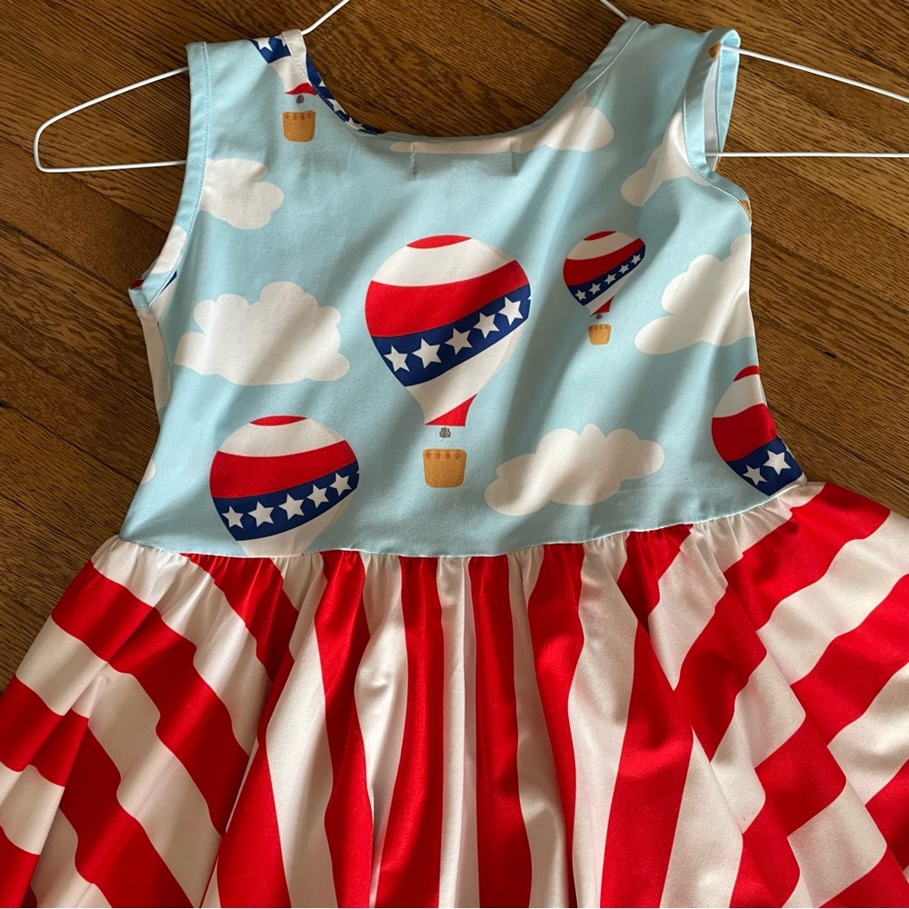 NEVER Worn Be Girl Clothing girls Patriotic Dress Red white blue size 10 - Picture 5 of 6